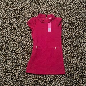 Lilly Pulitzer Girls 8-10 (L) Pink Short Sleeve Dress